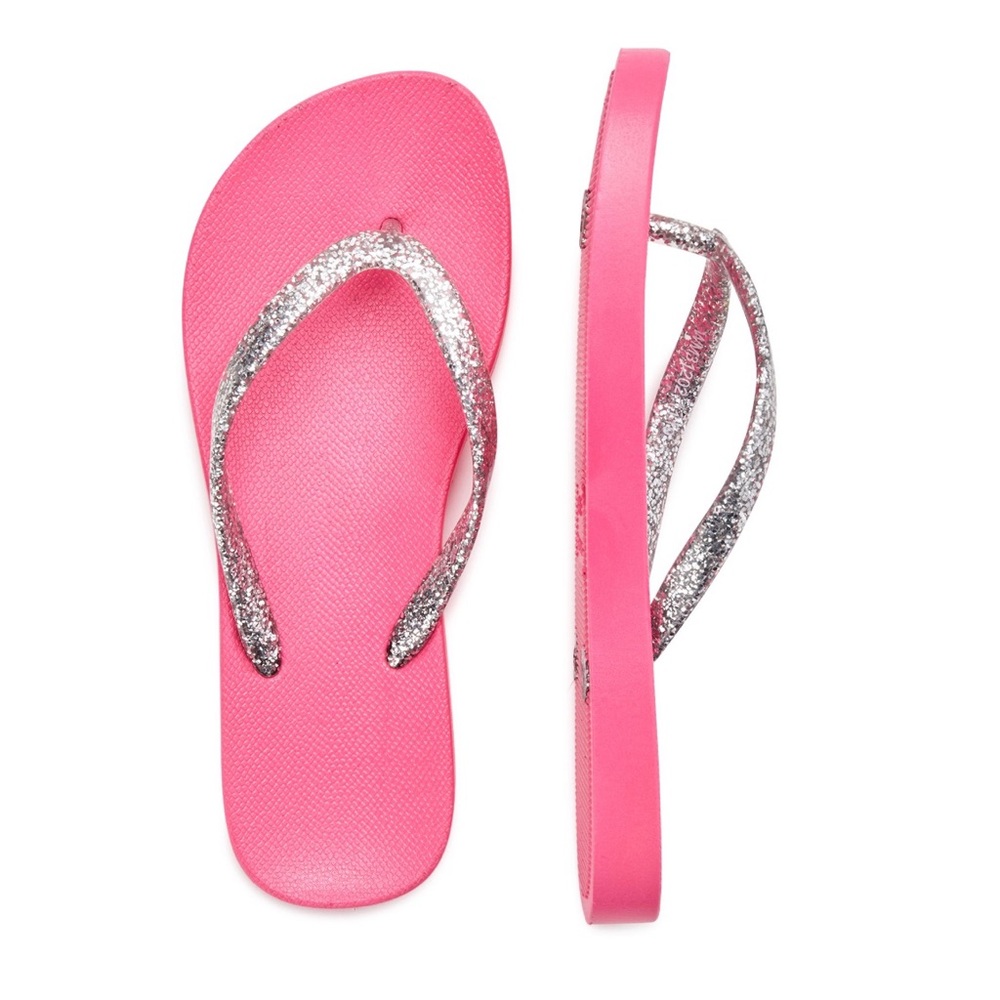 New Pink Wonder Nation Girls Flip Flops size 11-12